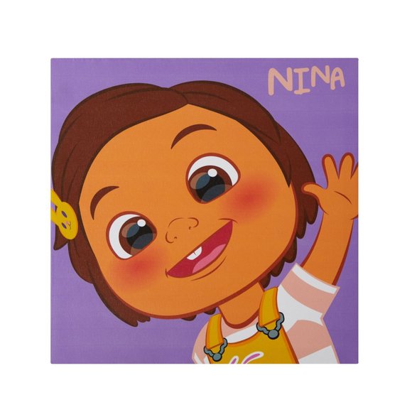 Moonbug Wall Decor Colorful Characters Of 4 Pack Canvas